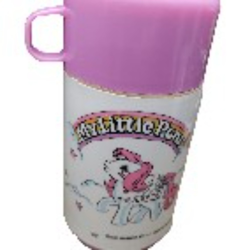 Vintage 1987 My Little Pony MLP pink thermos Aladdin Hasbro with lid/cup